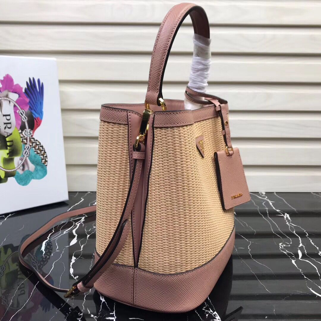 Prada Double Medium bag 1BA210 Pink