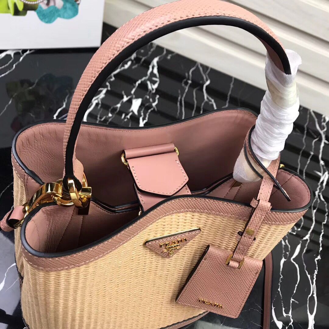 Prada Double Medium bag 1BA210 Pink