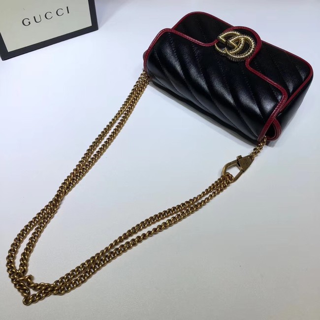 Gucci GG Marmont super mini bag 574969 Black