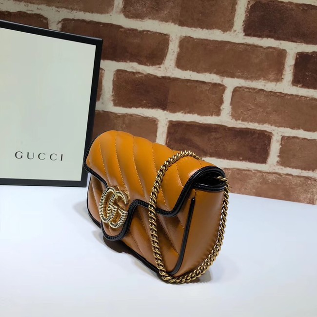 Gucci GG Marmont super mini bag 574969 Cognac