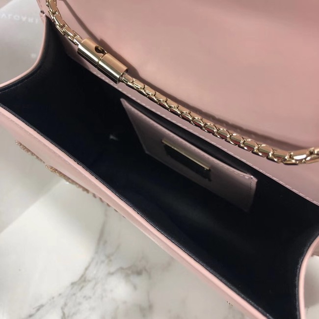 BVLGARI mini Shoulder Bag Calfskin Leather BG22889 pink