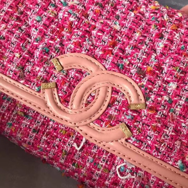 Chanel Original Tweed Shoulder Bag 66870 pink