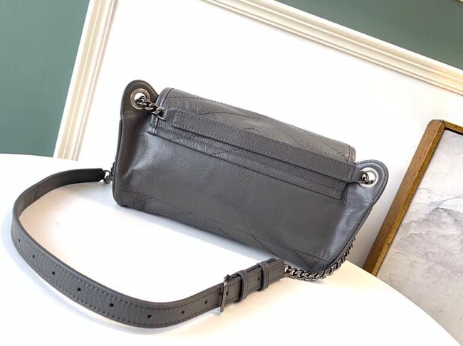 SAINT LAURENT Niki leather belt bag 577124 gey