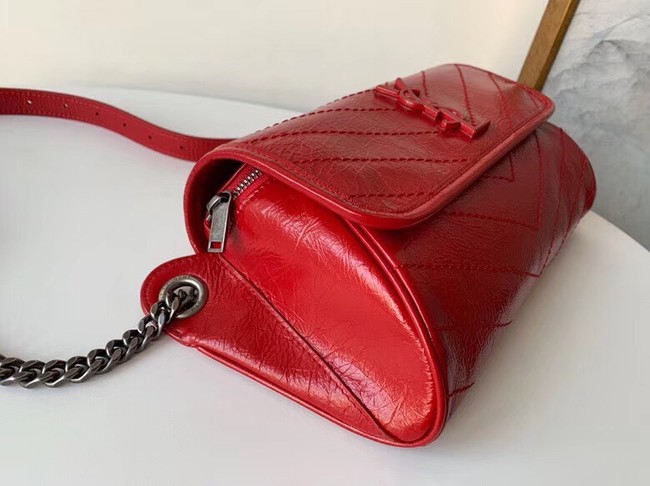 SAINT LAURENT Niki leather belt bag 577124 red