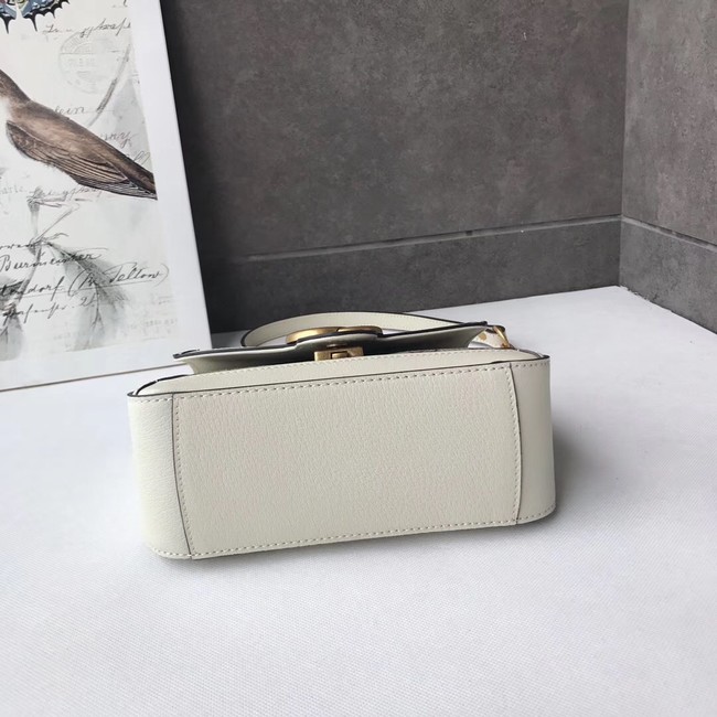 Gucci GG Marmont mini top handle bag 547260 white