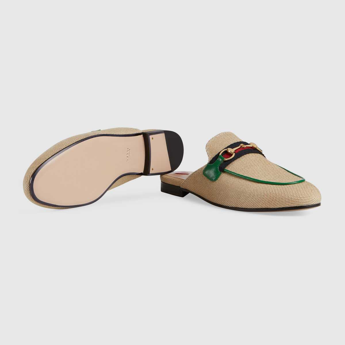 Gucci Online Exclusive womens Princetown canvas slipper GG1520BL-1