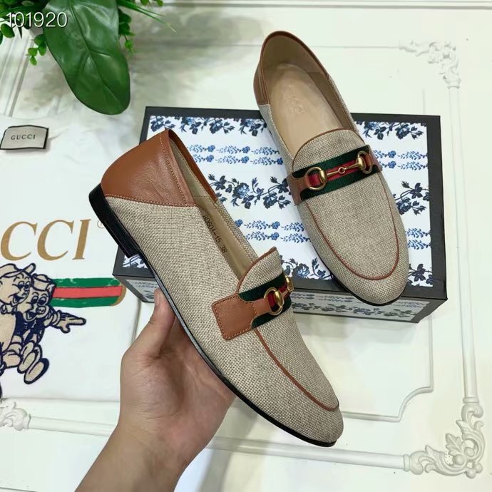 Gucci Womens Horsebit loafer with Web GG1521BL-1
