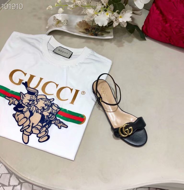 Gucci Leather Double G sandal GG1533BL-1