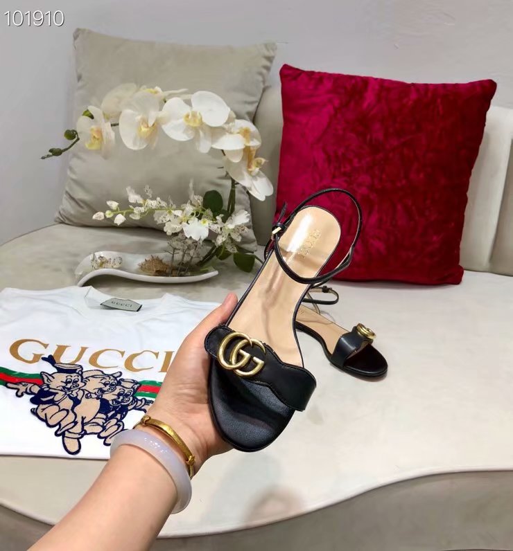 Gucci Leather Double G sandal GG1533BL-1