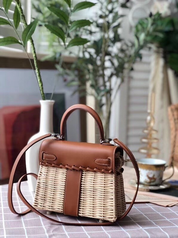 Hermes kelly picnic bag 9810 brown
