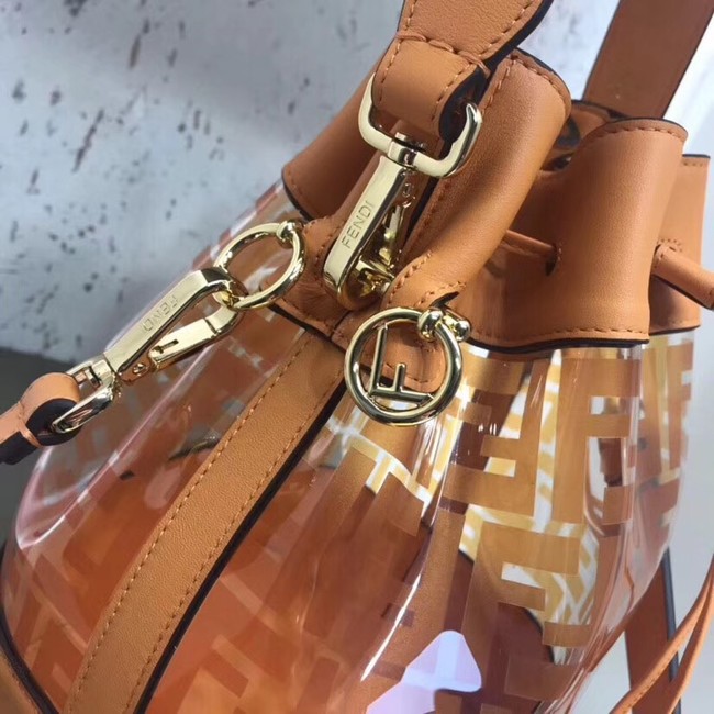 Fendi MON TRESOR PU Mini Handbag 8BS010 brown