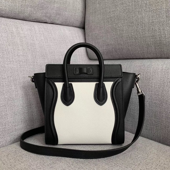 CELINE NANO LUGGAGE BAG IN LAMINATED LAMBSKIN 189243-1 