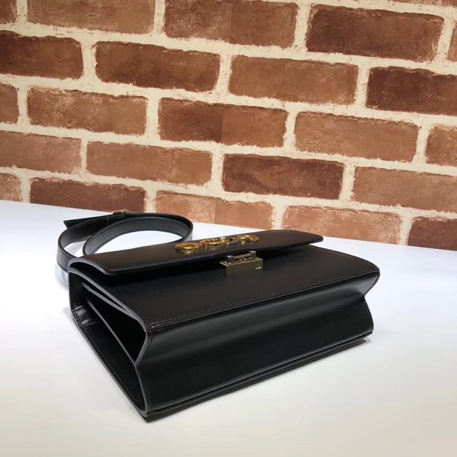 Gucci GG Leather Shoulder Bag A576388 Black