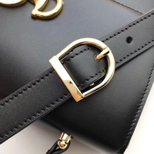 Gucci GG Leather Shoulder Bag A576388 Black