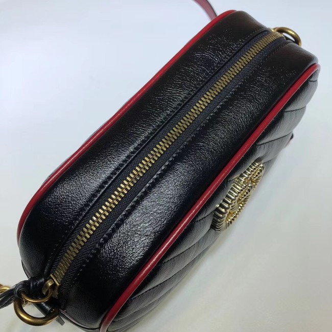 Gucci GG Marmont Matelasse Shoulder Bag A447632 Black