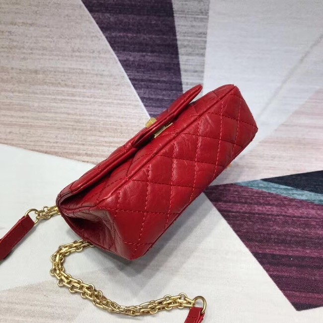 Chanel waist bag Aged Calfskin & Gold-Tone Metal A57991 red