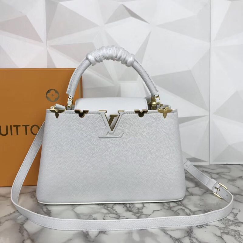 Louis Vuitton original Elegant Capucines BB Bags M94517 White