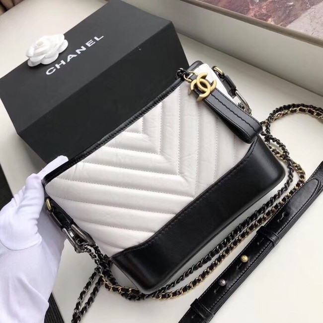 Chanel gabrielle small hobo bag A91810 black&white