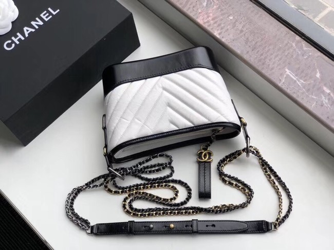 Chanel gabrielle small hobo bag A91810 black&white