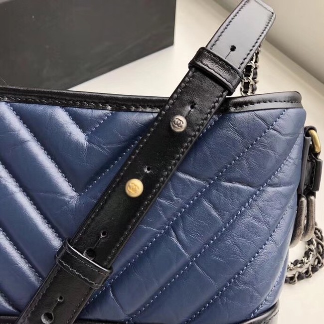 Chanel gabrielle small hobo bag A91810 blue&black