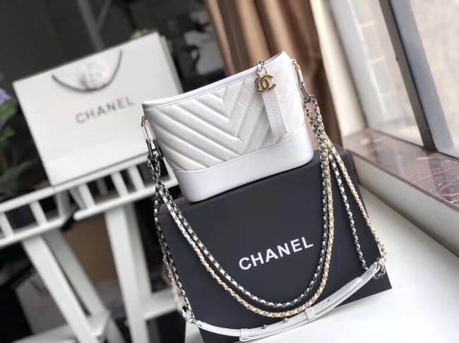 Chanel gabrielle small hobo bag A91810 white