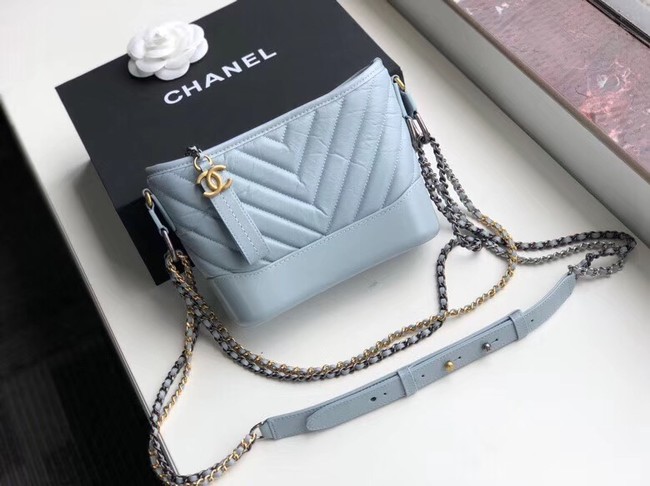 Chanel gabrielle small hobo bag A91810 light blue