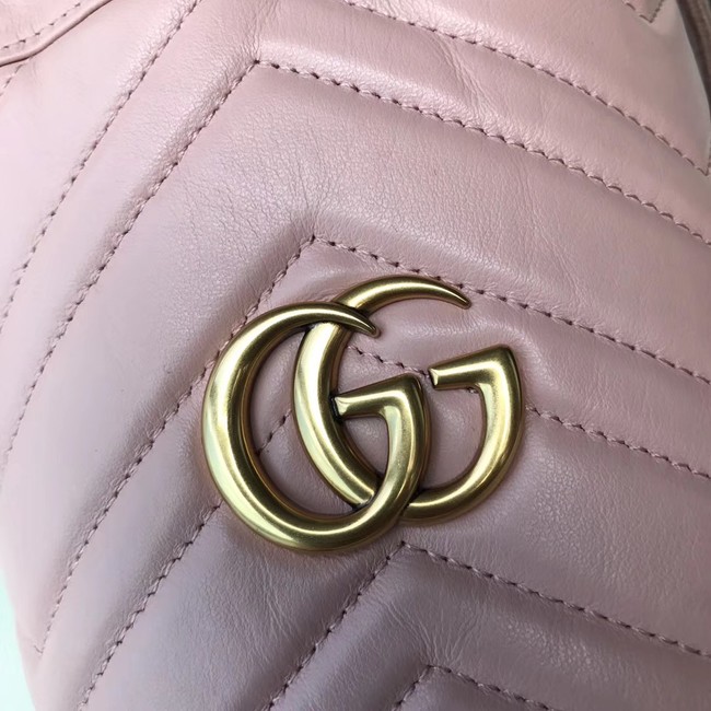 Gucci GG Marmont mini bucket bag 575163 pink