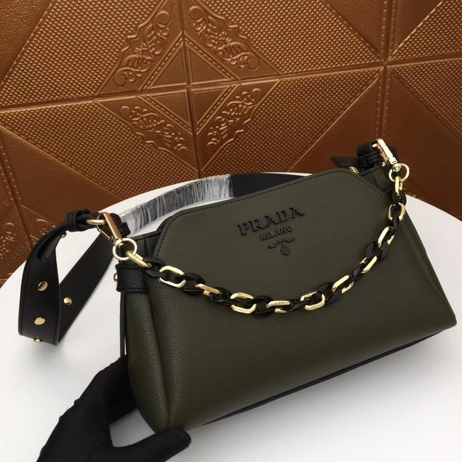 Prada Calf leather shoulder bag 2032 black