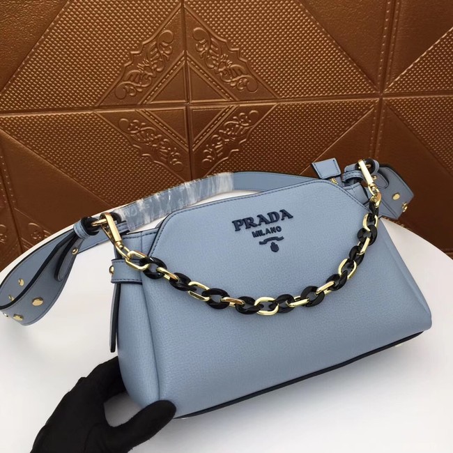 Prada Calf leather shoulder bag 2032 light blue