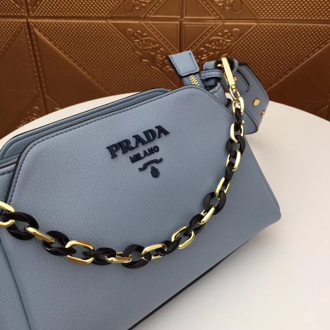 Prada Calf leather shoulder bag 2032 light blue