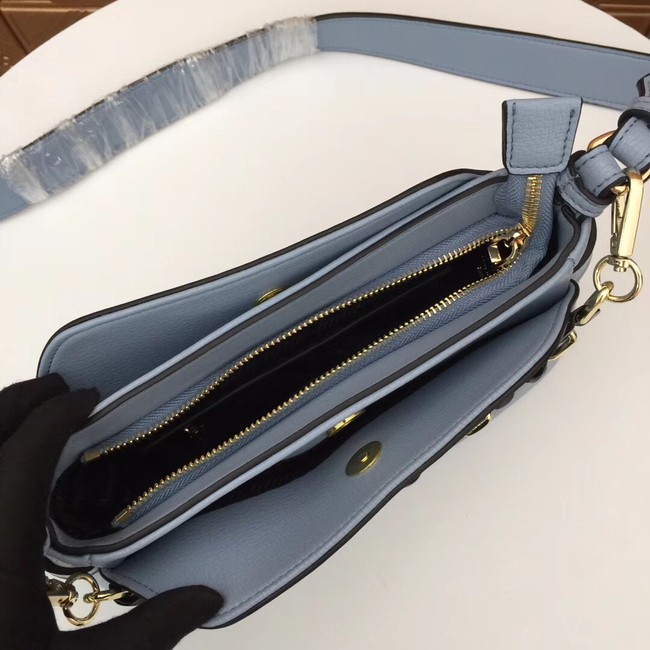 Prada Calf leather shoulder bag 2032 light blue