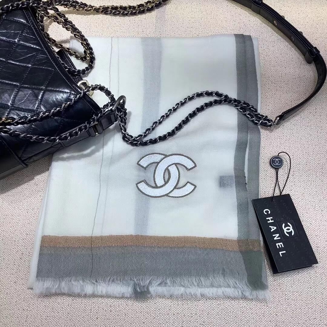 Chanel Scarf C1290 Gray