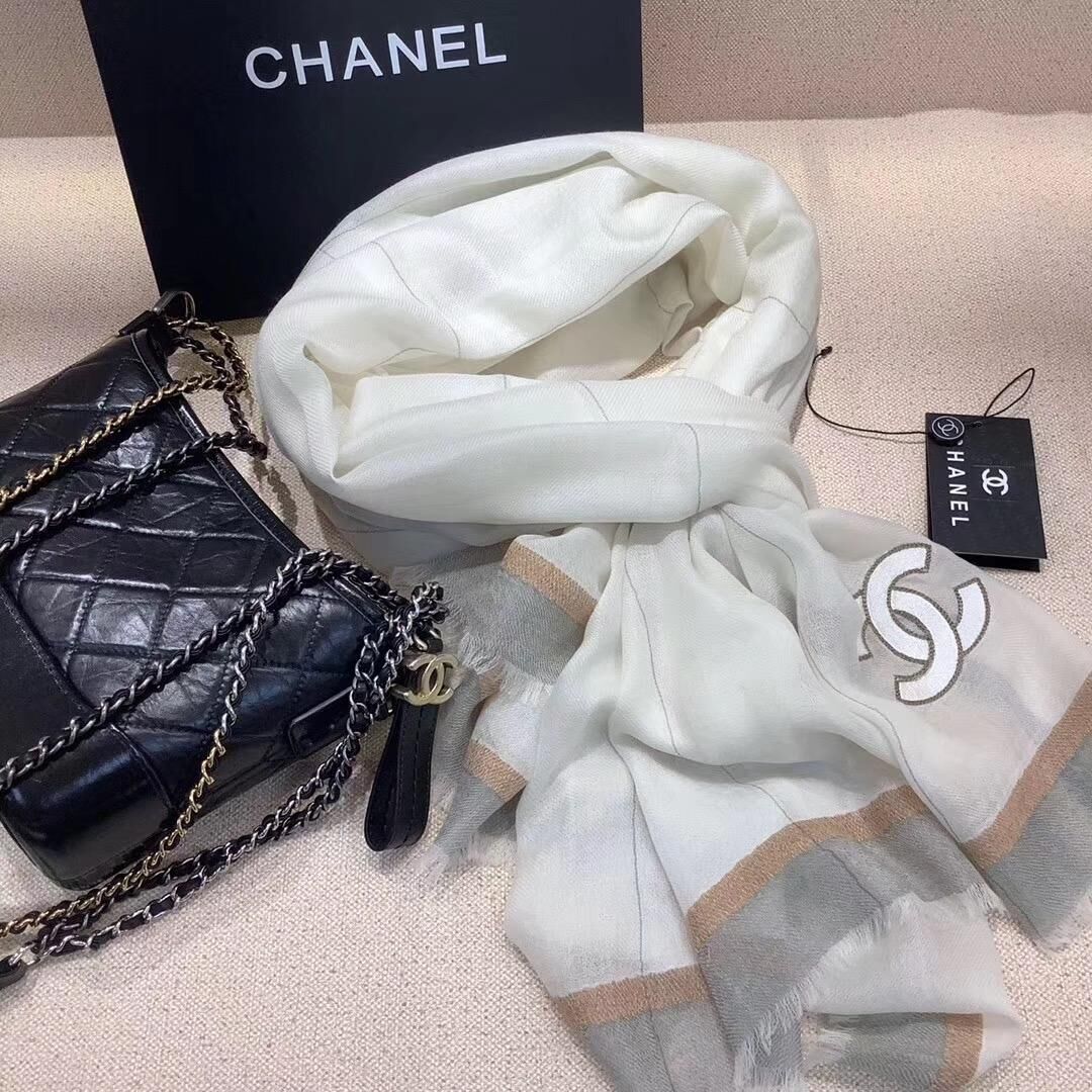 Chanel Scarf C1290 Gray