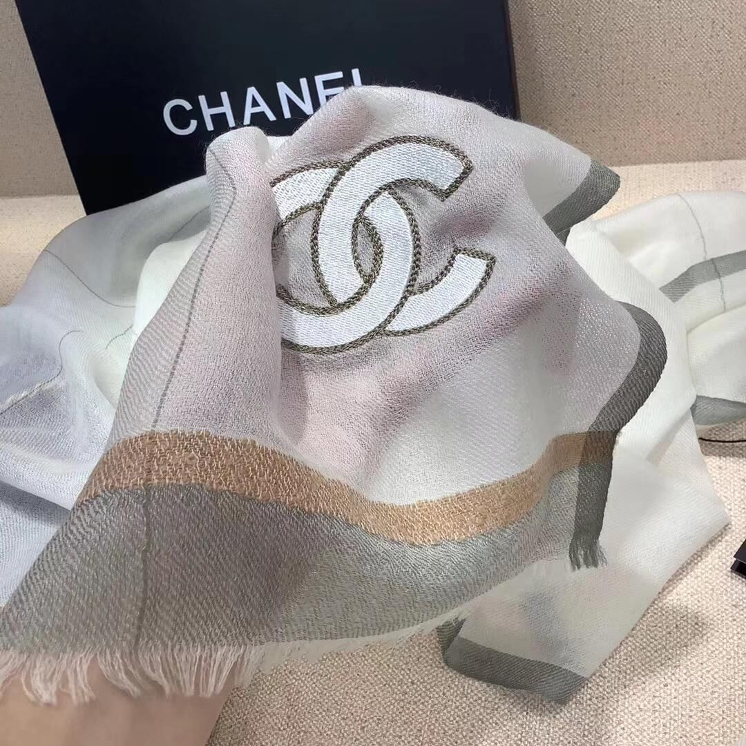 Chanel Scarf C1290 Gray