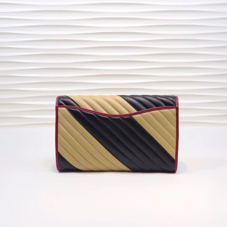 Gucci GG Marmont clutch 498079 black&apricot