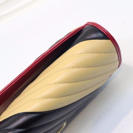 Gucci GG Marmont clutch 498079 black&apricot