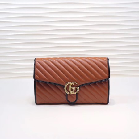 Gucci GG Marmont clutch 498079 brown