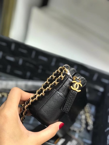 Chanel mini Shoulder Bag Leather B93825 black