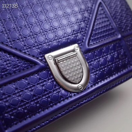 Dior DIORAMA leather Chain bag S0328 blue