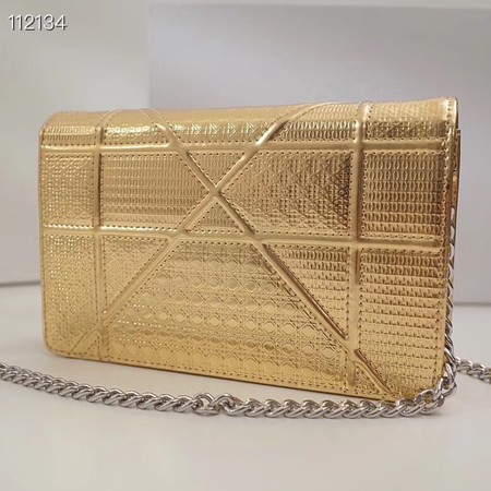 Dior DIORAMA leather Chain bag S0328 gold