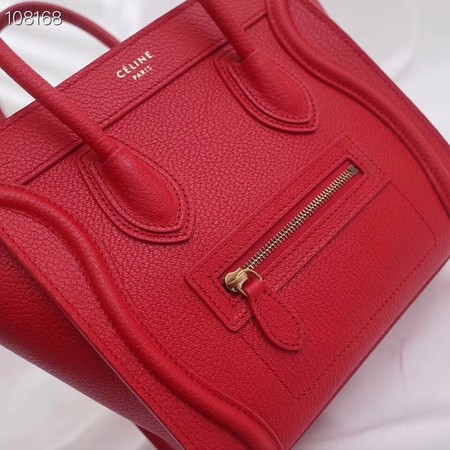 CELINE NANO LUGGAGE BAG IN LAMINATED LAMBSKIN 189244-11