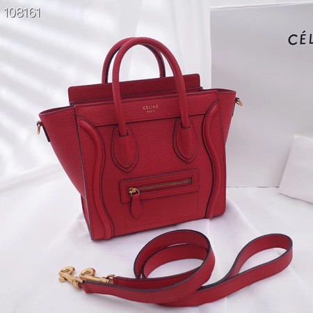 CELINE NANO LUGGAGE BAG IN LAMINATED LAMBSKIN 189244-12