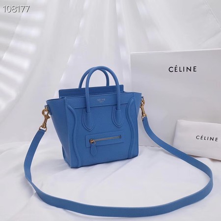 CELINE NANO LUGGAGE BAG IN LAMINATED LAMBSKIN 189244-8