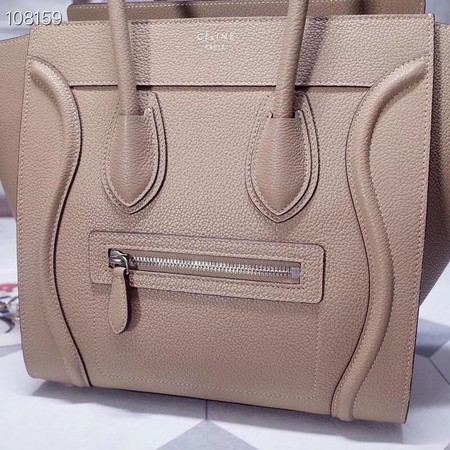 CELINE MICRO LUGGAGE HANDBAG IN LAMINATED LAMBSKIN 167793-13