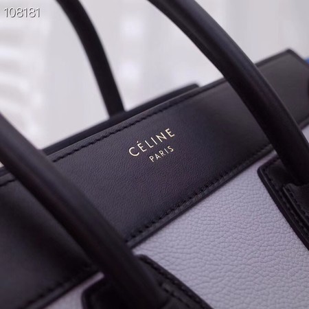 CELINE MICRO LUGGAGE HANDBAG IN LAMINATED LAMBSKIN 167793-3