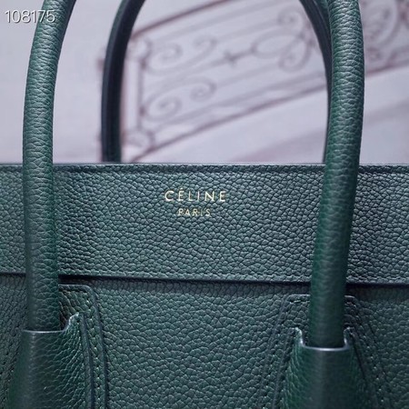 CELINE MICRO LUGGAGE HANDBAG IN LAMINATED LAMBSKIN 167793-8