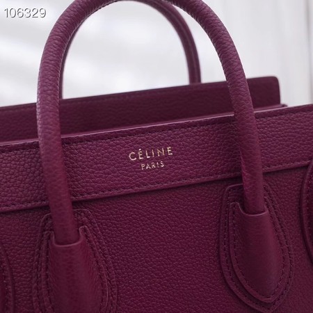 CELINE NANO LUGGAGE BAG IN LAMINATED LAMBSKIN 189244-18