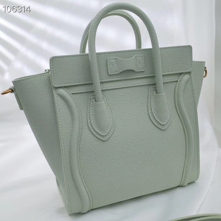 CELINE NANO LUGGAGE BAG IN LAMINATED LAMBSKIN 189244-19