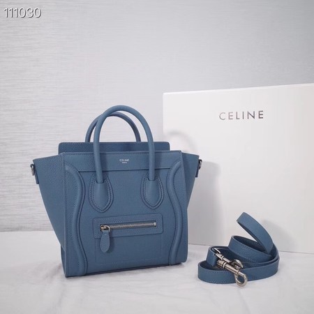 CELINE NANO LUGGAGE BAG IN LAMINATED LAMBSKIN 189244-20