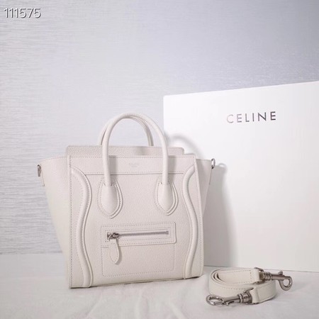 CELINE NANO LUGGAGE BAG IN LAMINATED LAMBSKIN 189244-24